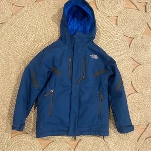 The North Face blue snow winter jacket APEX boys 7/8